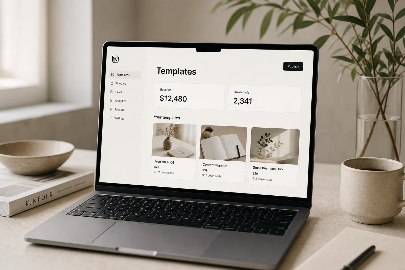 Creator dashboard showing recurring revenue growth
